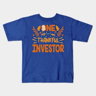 Thankful Bitcoin Investor Kids T-Shirt